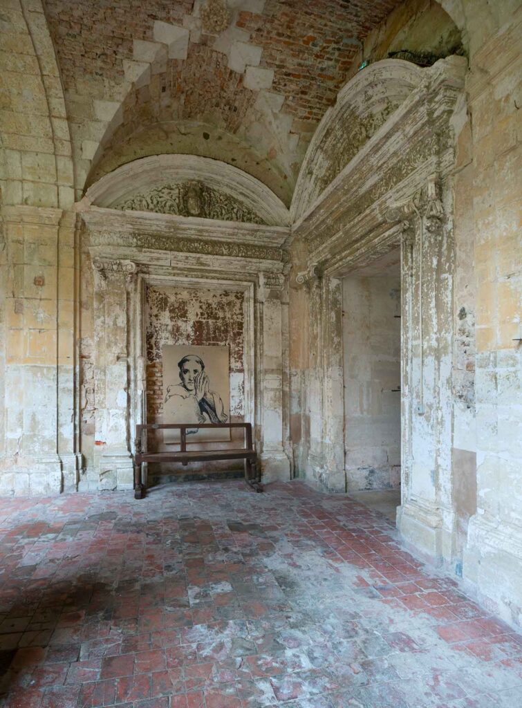 Image religieuse dans l'abbaye de Saint-Michel
