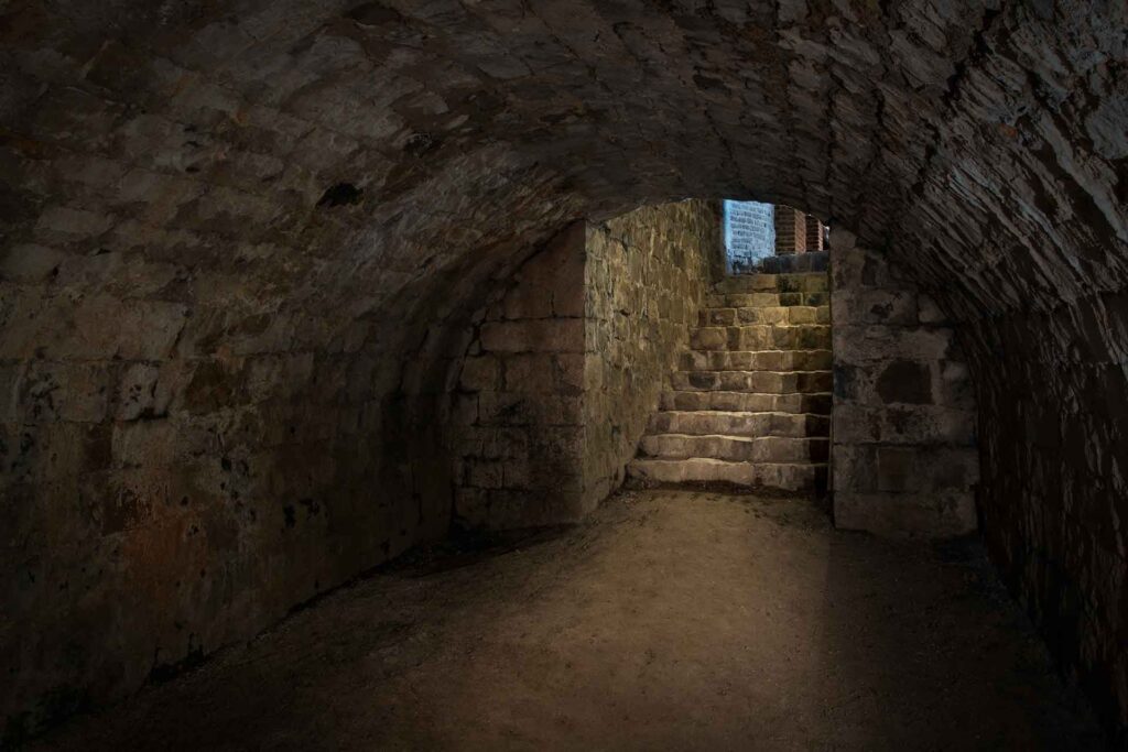 tunnel dans le Château Fort de Guise