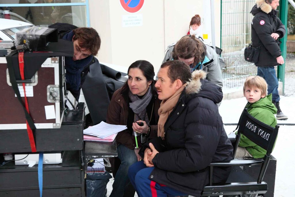 Dany Boon and the film crew Rien à déclarer