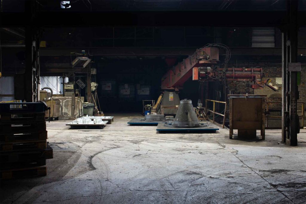 machines in the foundry of Sougland